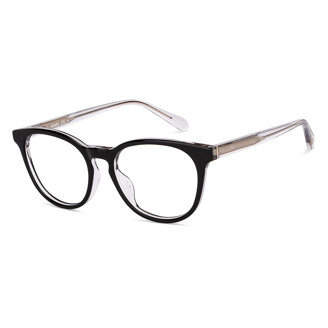 Fossil Black Full Rim Round right side
