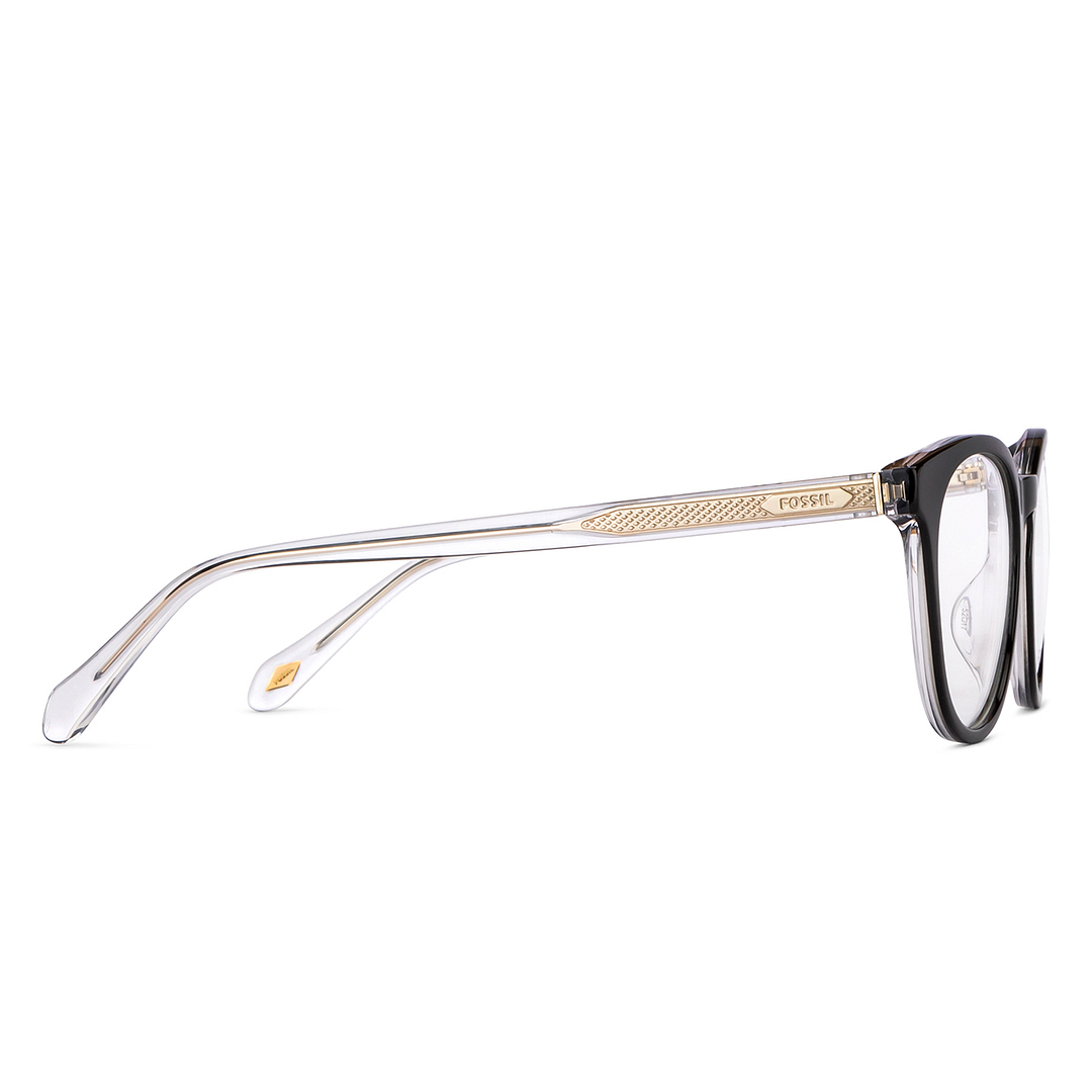 Fossil Black Full Rim Round left side