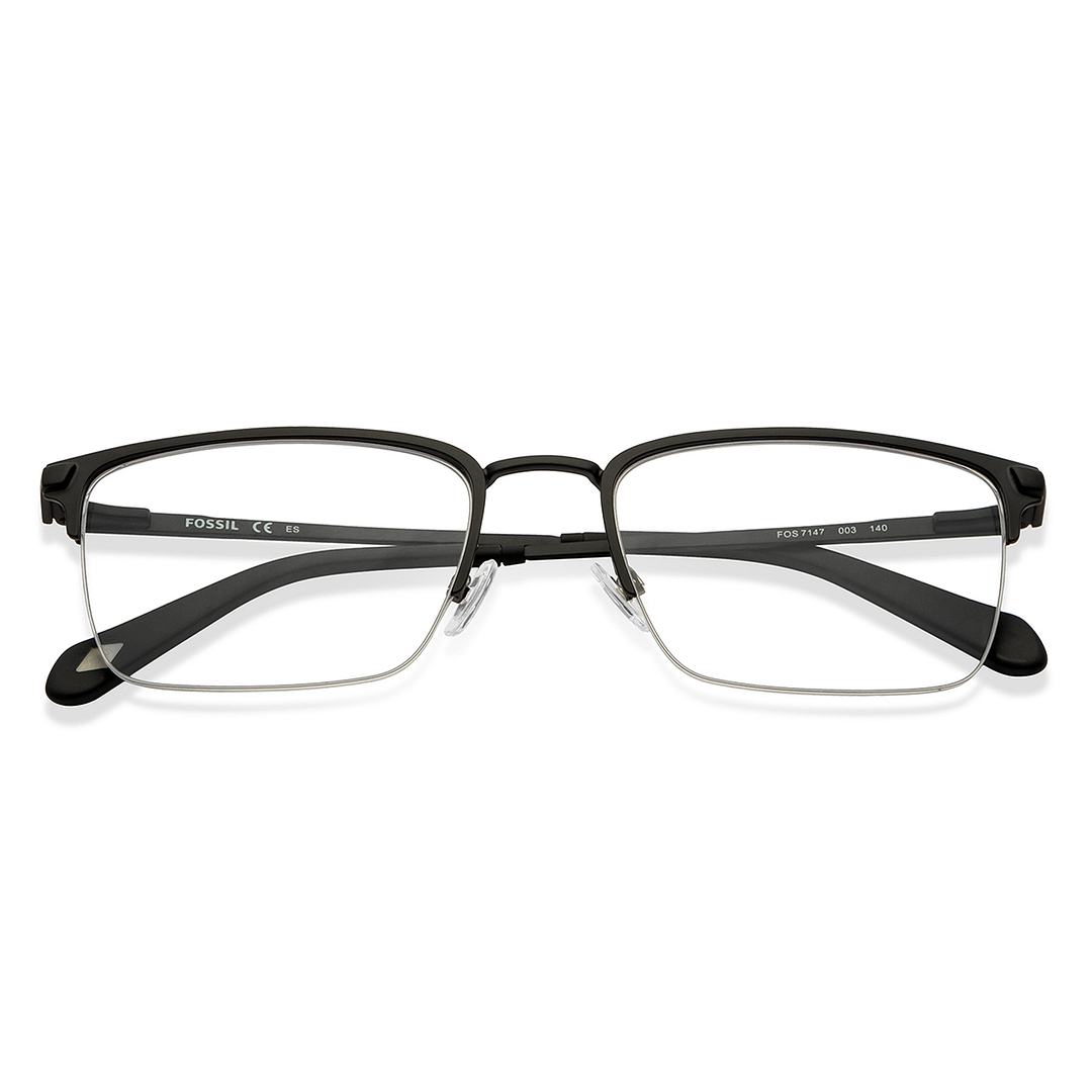 Buy Black Half Rim Rectangle FOSSIL Vintage FOS7147-003 Eyeglasses