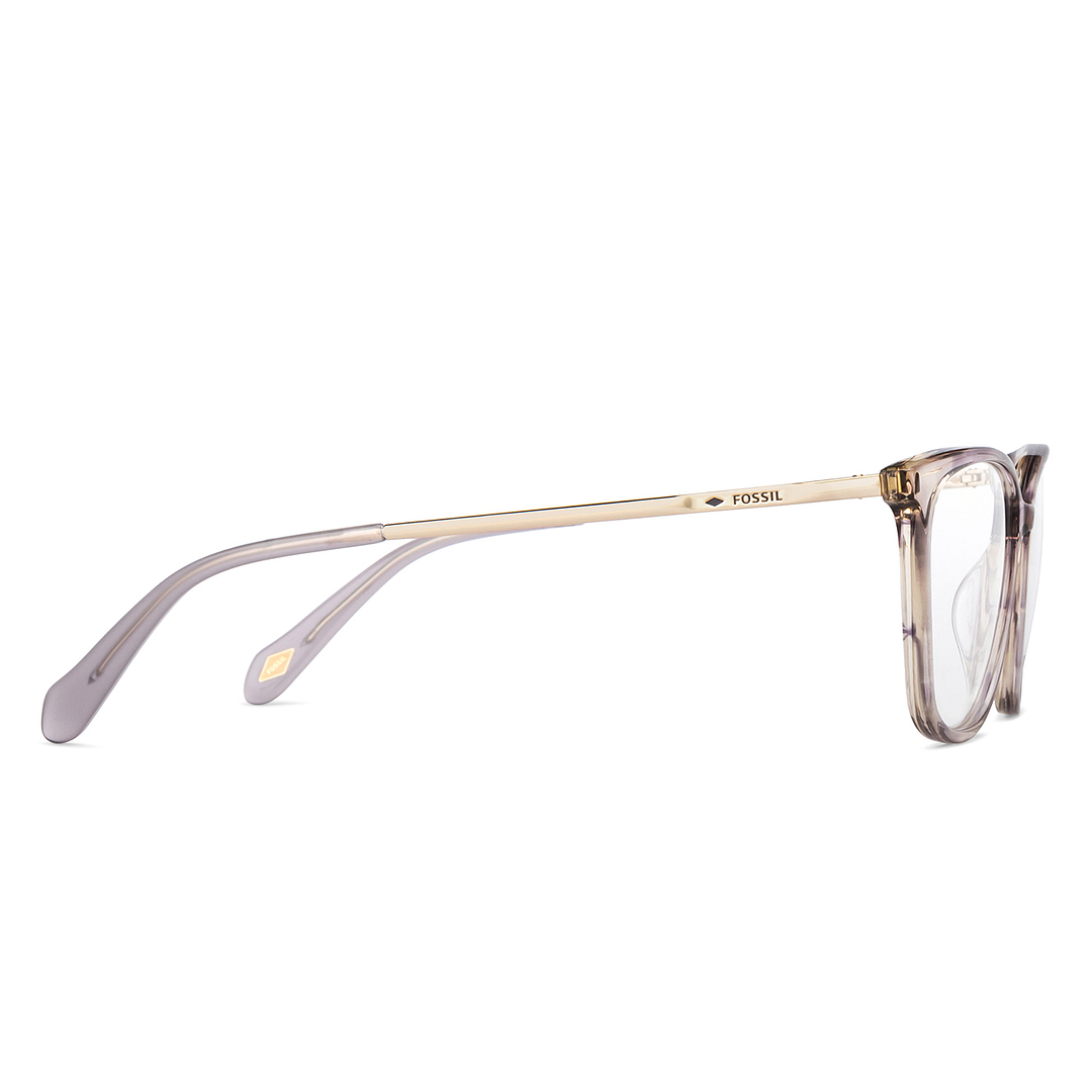 Fossil Gray Transparent Full Rim Rectangle left side