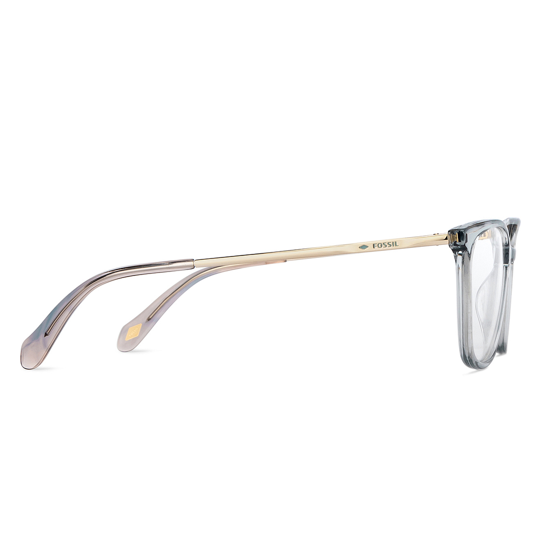 Fossil Crystal Transparent Full Rim Square left side