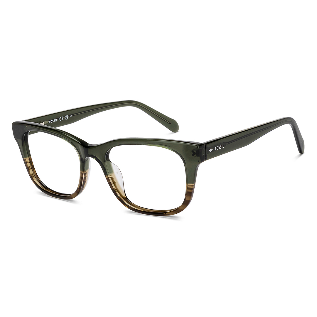 Green Brown Full Rim Square Fossil PREMIUM FOS 7169-IED Eyeglasses