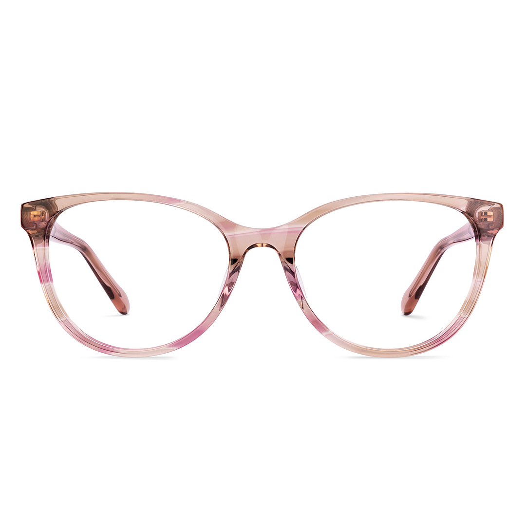 Pink Beige Full Rim Cat Eye Fossil PREMIUM FOS 7203 Eyeglasses