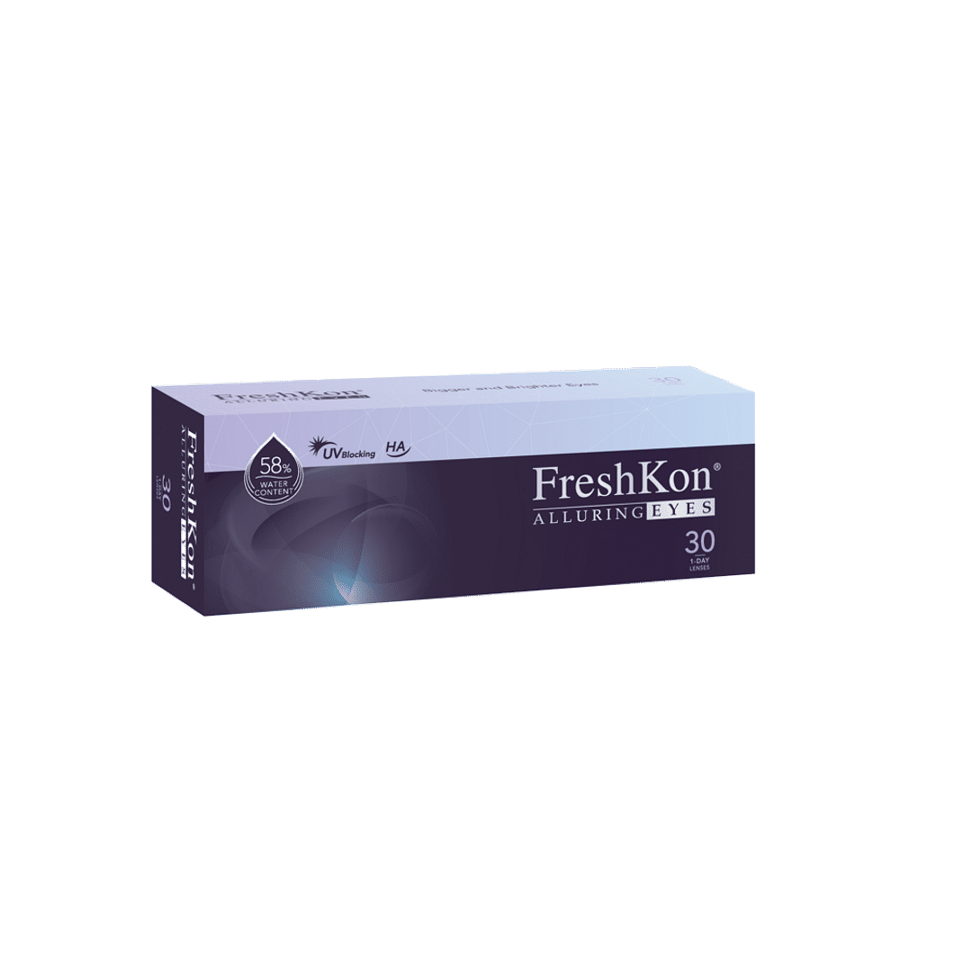 Freshkon Alluring Eyes Freshkon Alluring Eyes Daily Majestic Brown Plano left side