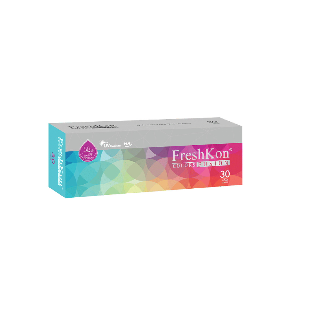 Freshkon Color Fusion Freshkon Color Fusion Daily Brilliant Brown Plano right side