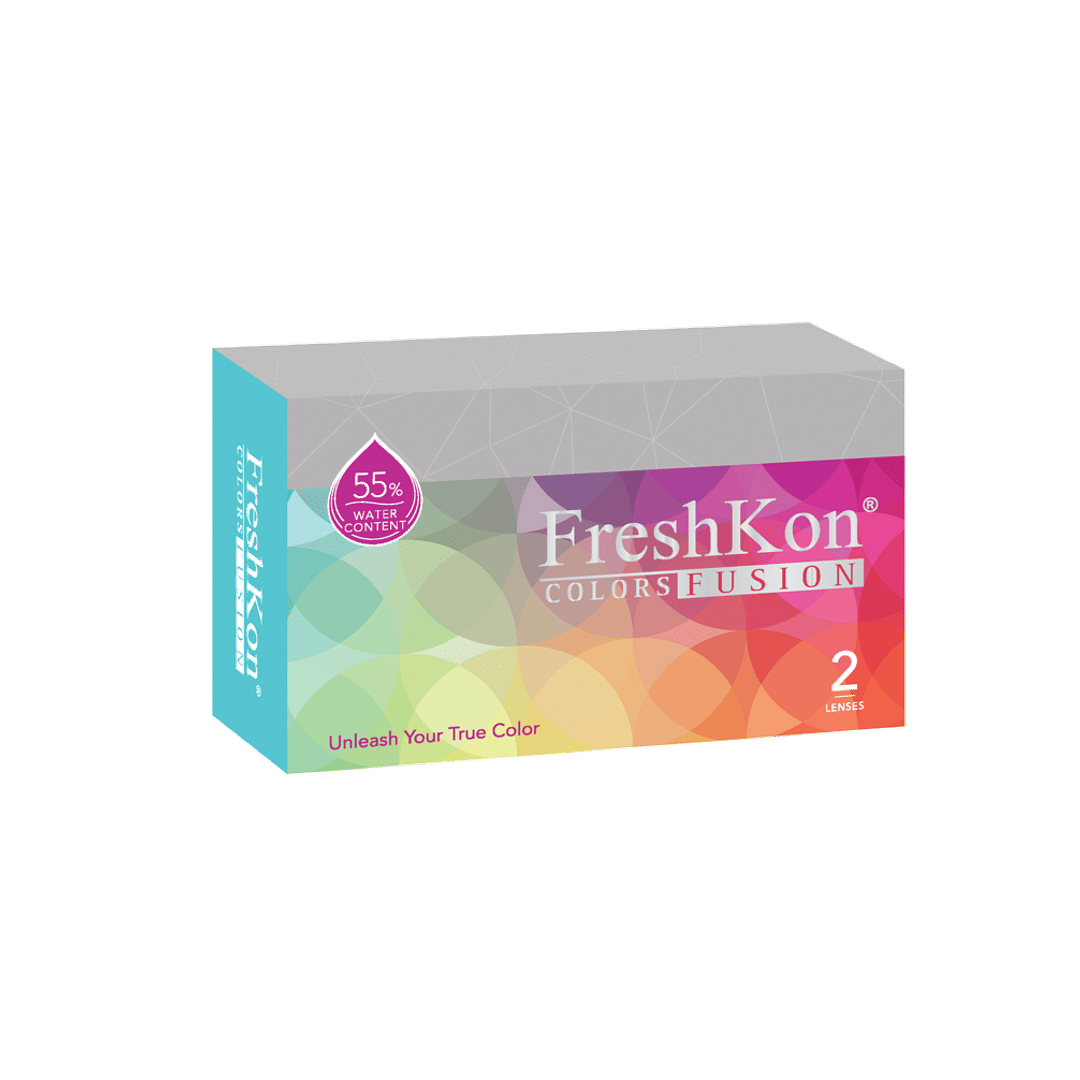 Freshkon Color Fusion Freshkon Color Fusion Monthly Glinting Brown Plano left side