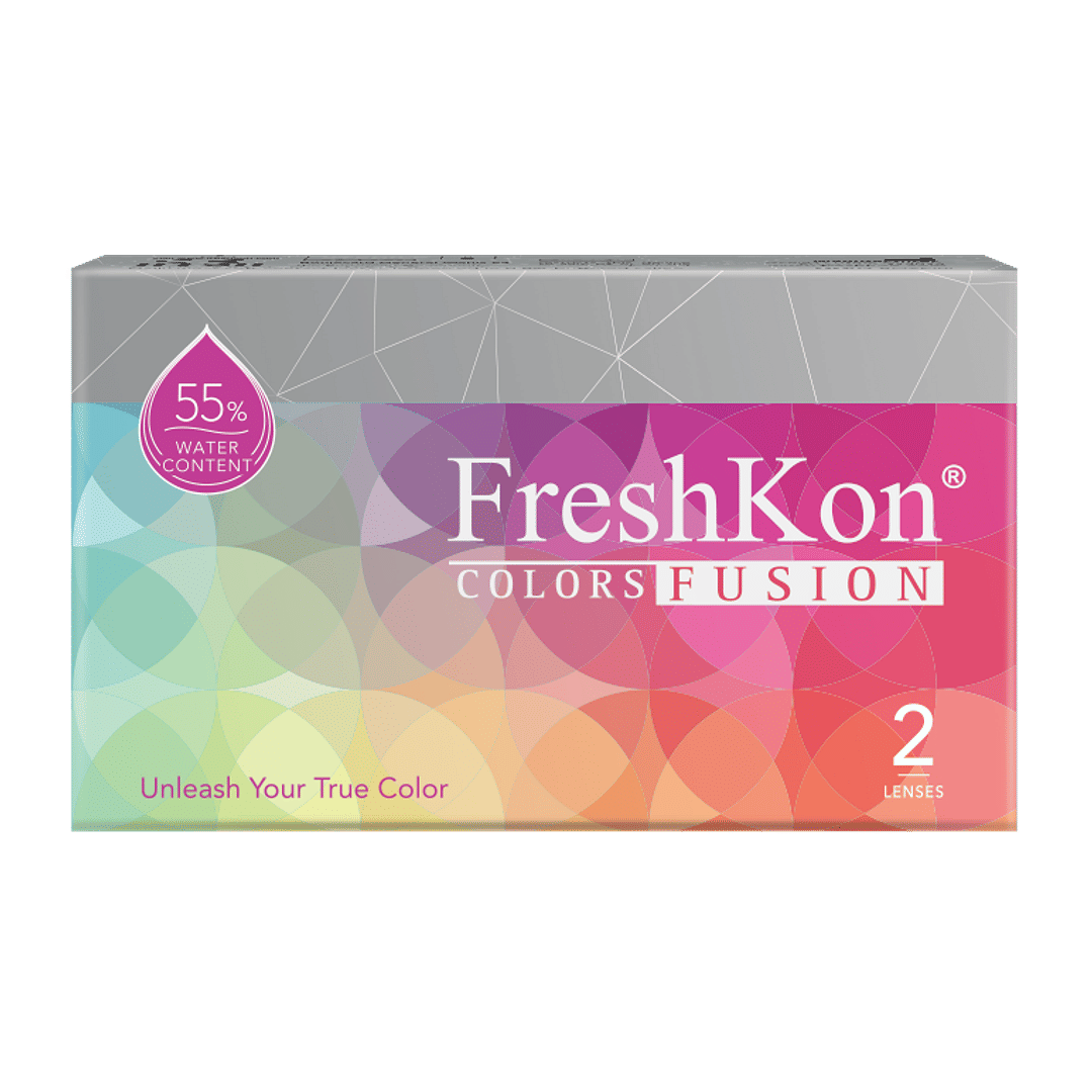 Freshkon Color Fusion Freshkon Color Fusion Monthly Shimmering Grey Plano left side