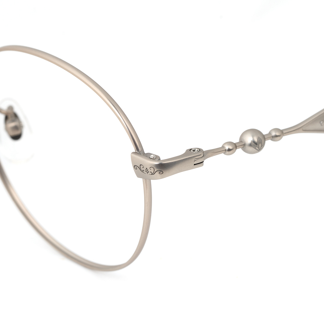 FROZEN l OWNDAYS Silver Full Rim Round left side