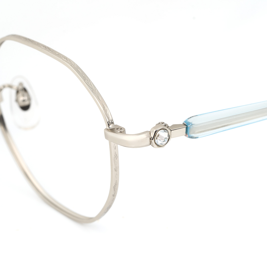 FROZEN l OWNDAYS Lightgun Full Rim Polygon left side