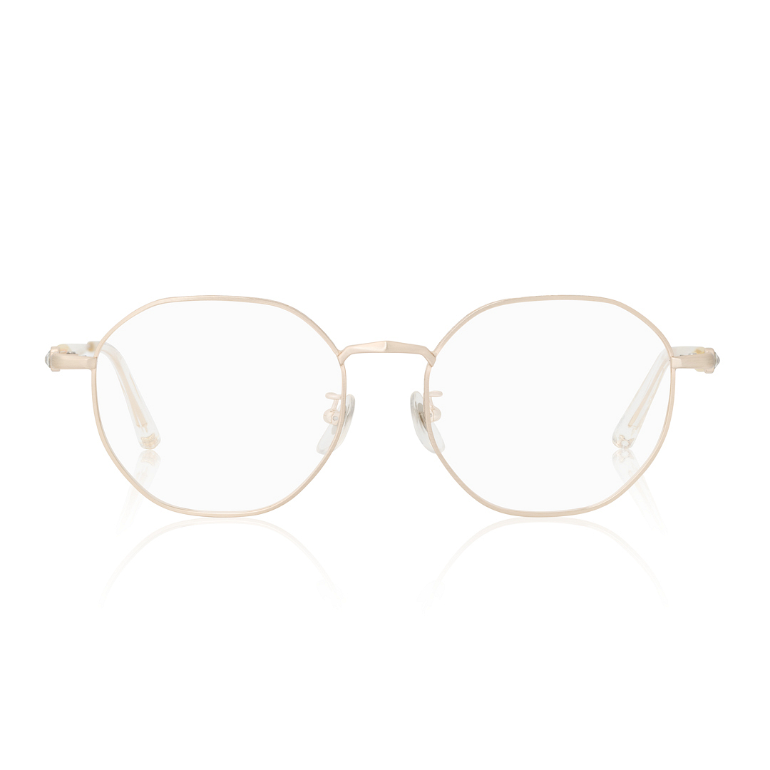 FROZEN l OWNDAYS Matgold Full Rim Polygon right side