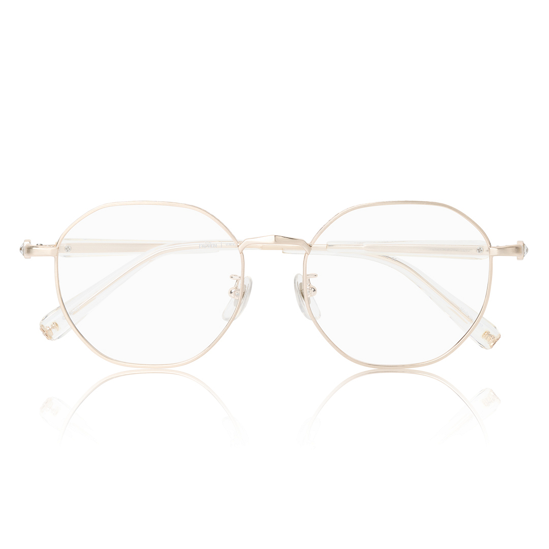 FROZEN l OWNDAYS Matgold Full Rim Polygon right side