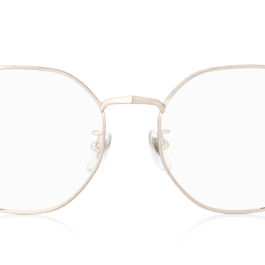 FROZEN l OWNDAYS Matgold Full Rim Polygon right side