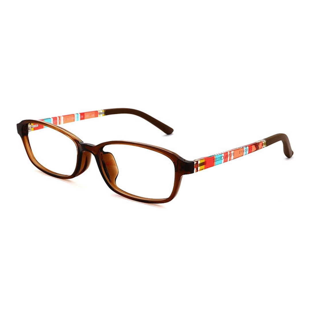 OWNDAYS | ESSENTIAL Dark Brown Full Rim Rectangle left side