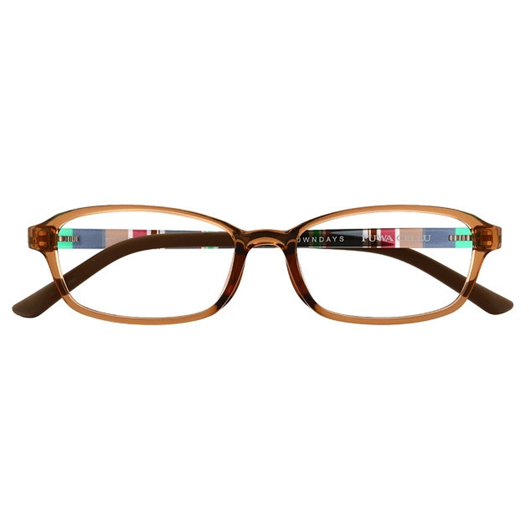 OWNDAYS | ESSENTIAL Light Brown Full Rim Rectangle right side