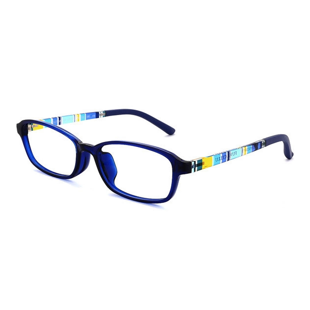 OWNDAYS | ESSENTIAL Navy Blue Full Rim Rectangle left side