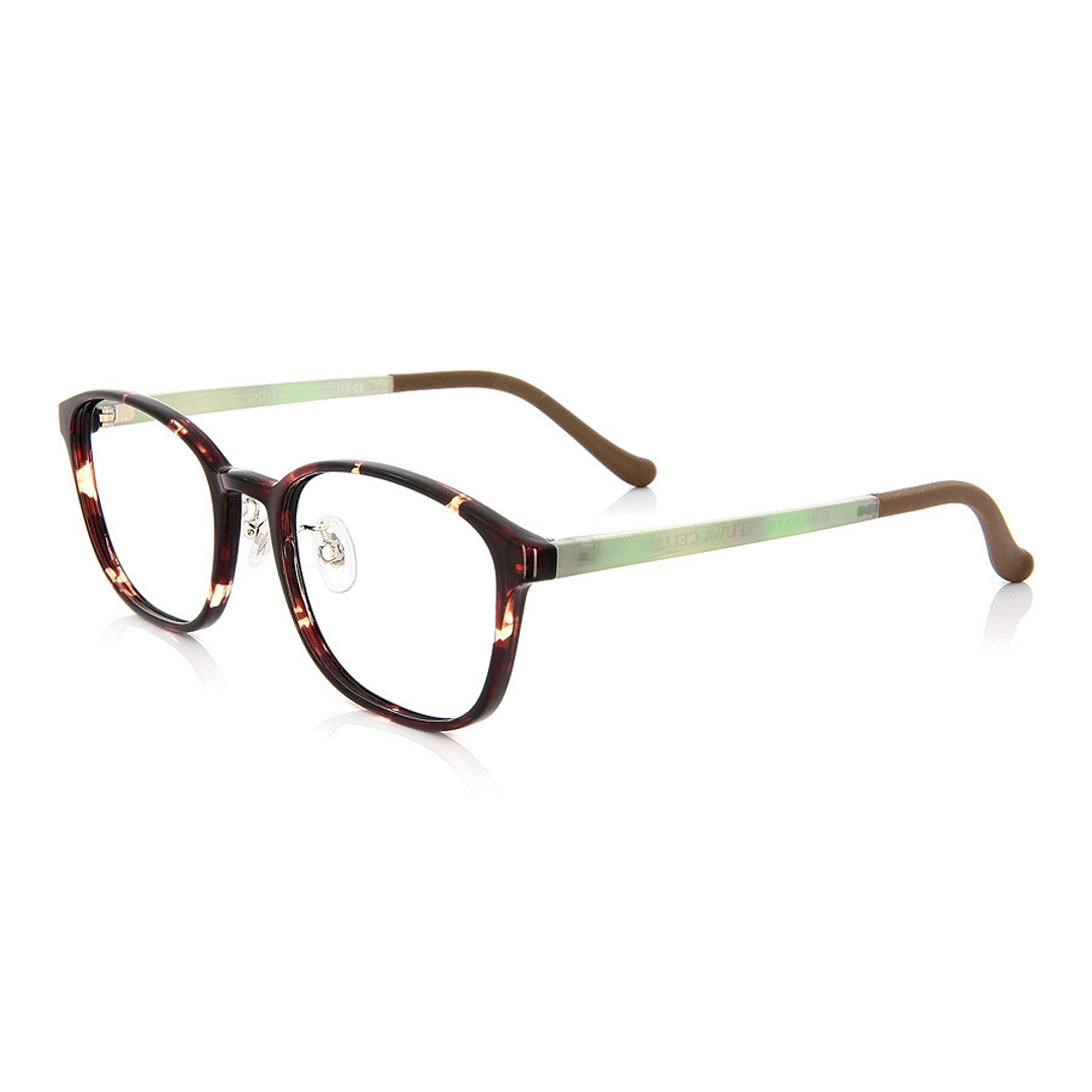 OWNDAYS | ESSENTIAL Light Brown Full Rim Wellington left side