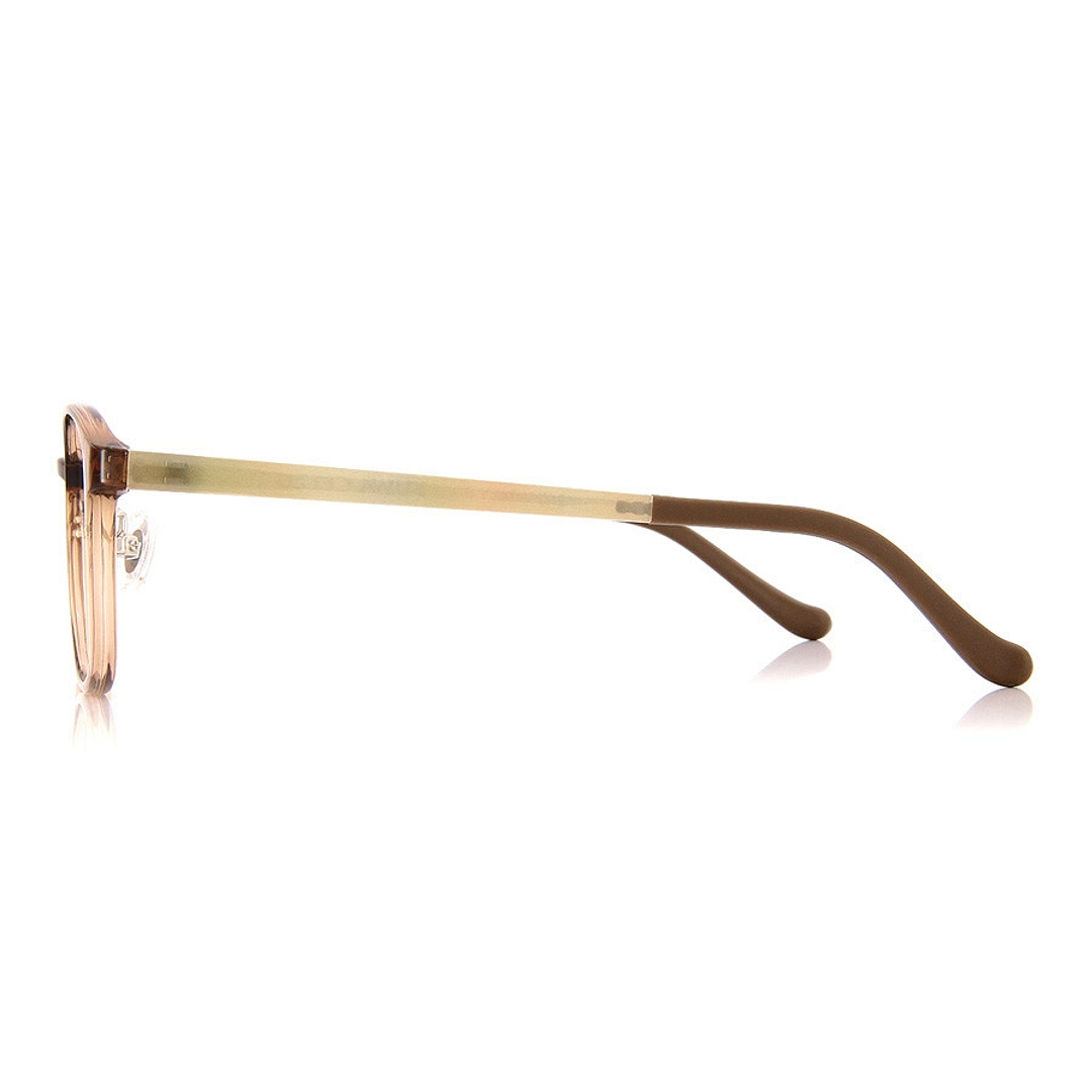 OWNDAYS | ESSENTIAL Light Brown Full Rim Rectangle left side