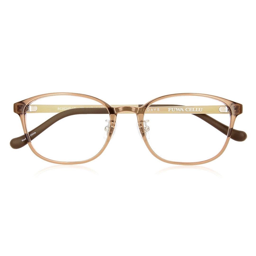 OWNDAYS | ESSENTIAL Light Brown Full Rim Rectangle right side