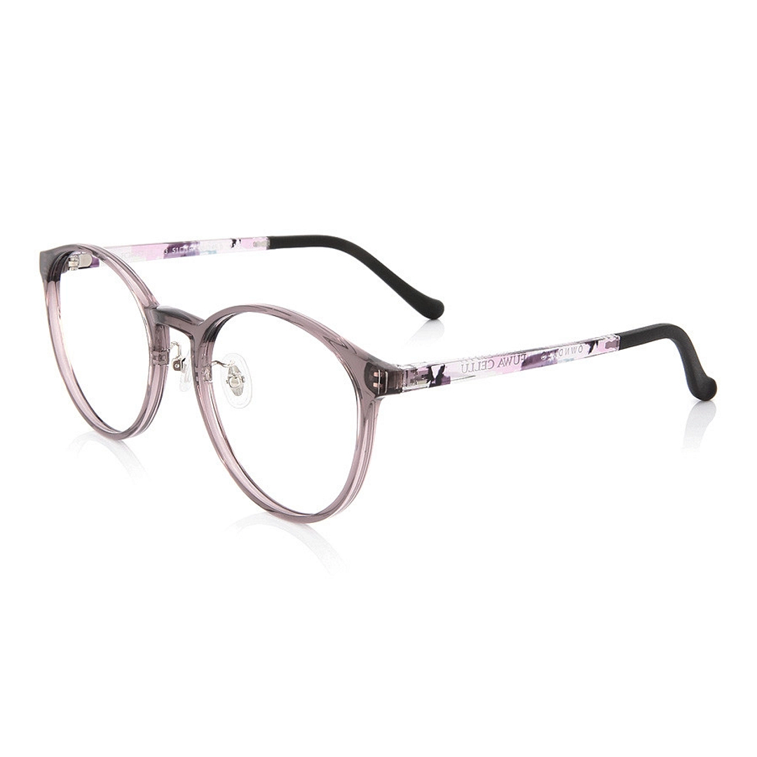 OWNDAYS | ESSENTIAL Purple Full Rim Boston left side