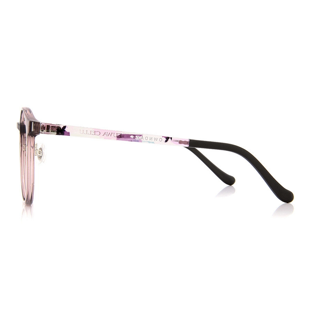 OWNDAYS | ESSENTIAL Purple Full Rim Boston left side