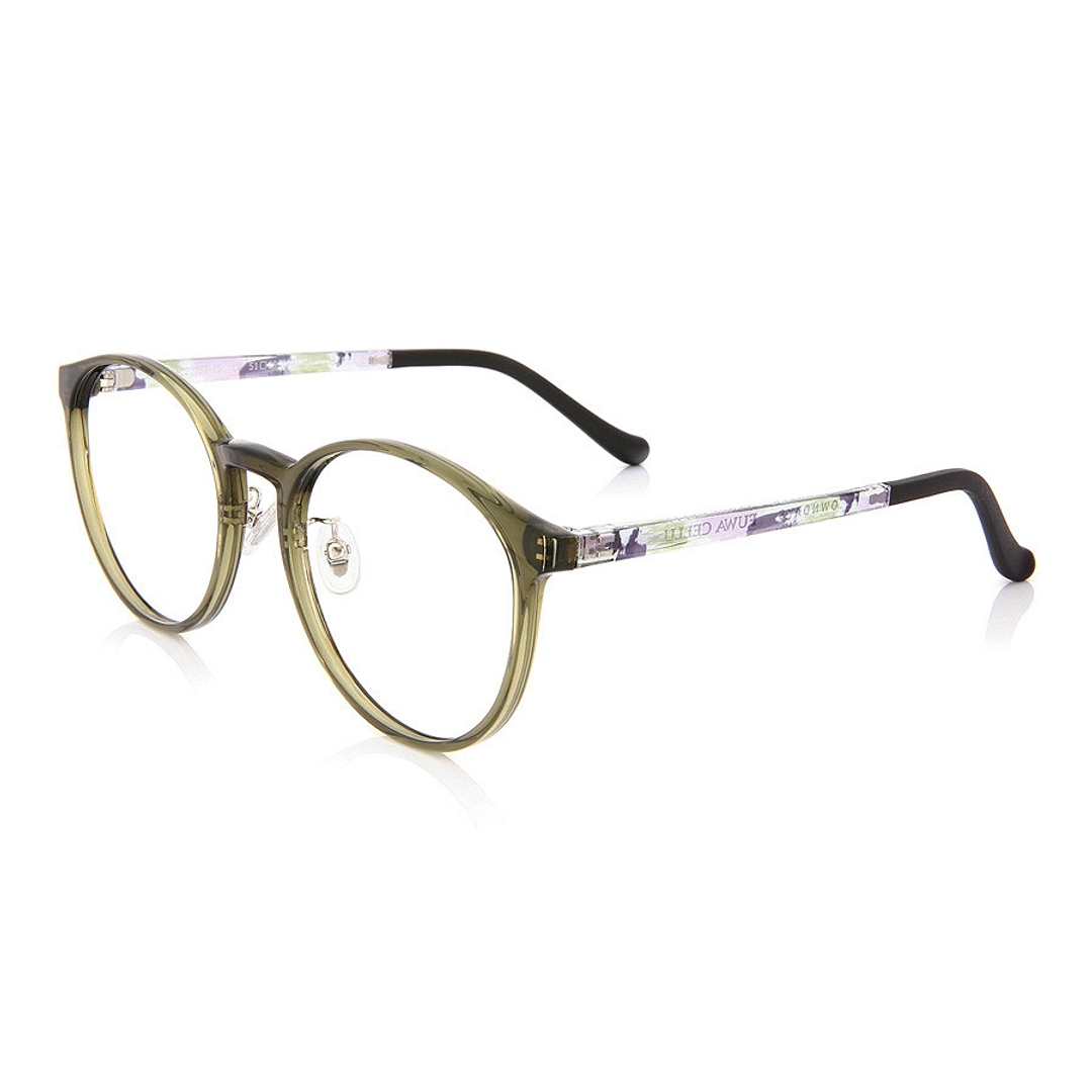 OWNDAYS | ESSENTIAL Tan Brown Full Rim Boston left side