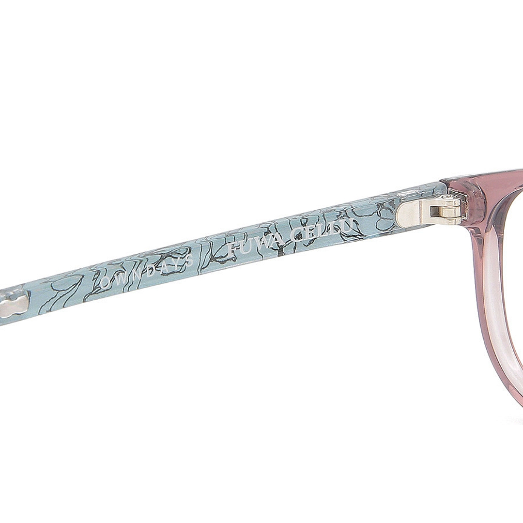 OWNDAYS | ESSENTIAL Purple Full Rim Oval left side