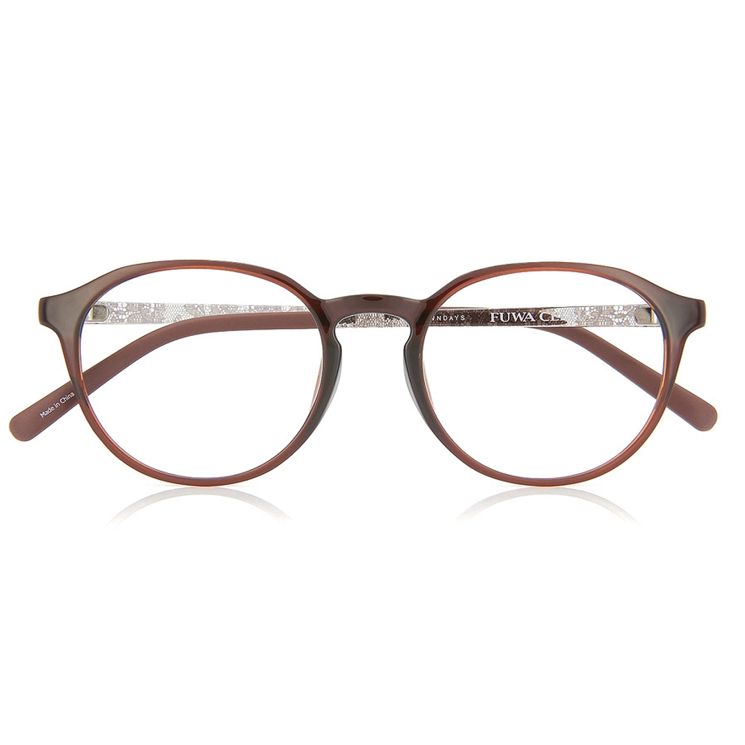 OWNDAYS | ESSENTIAL Light Brown Full Rim Boston right side