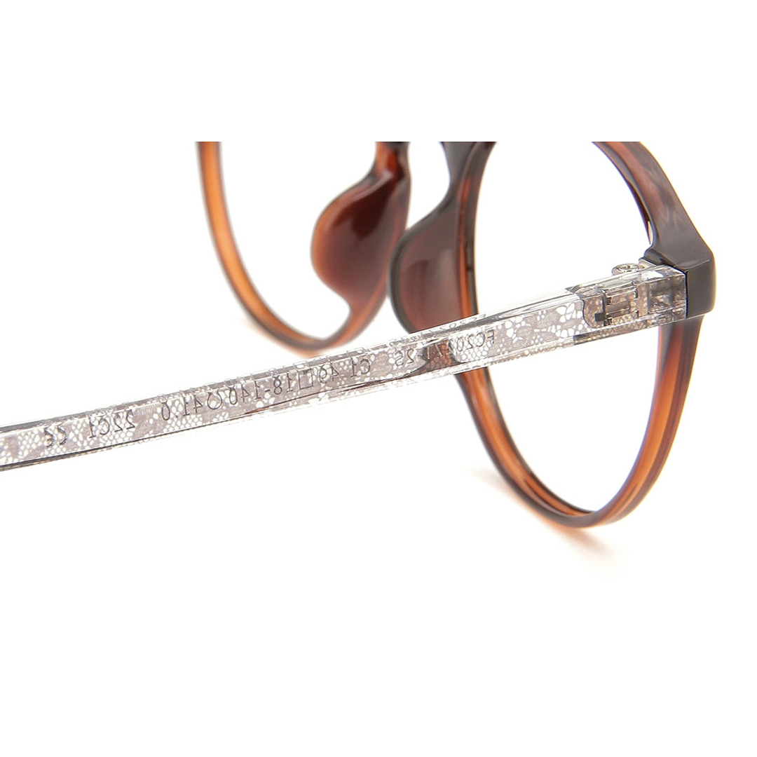 OWNDAYS | ESSENTIAL Light Brown Full Rim Boston left side