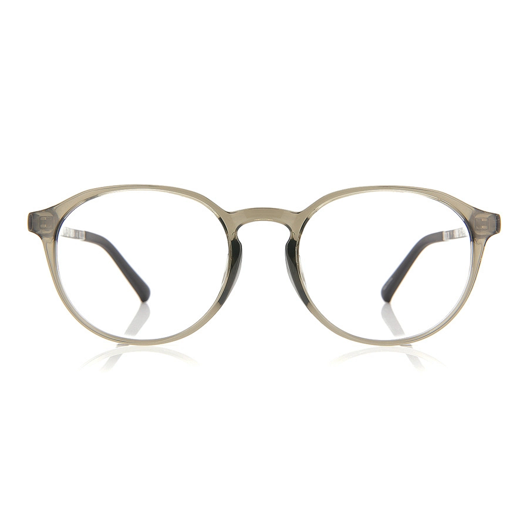 OWNDAYS | ESSENTIAL Crystal Transparent Full Rim Boston right side