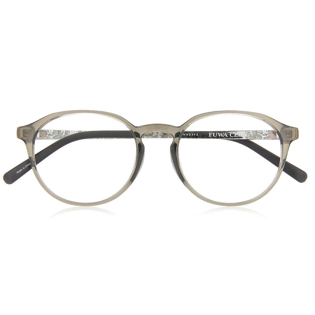 OWNDAYS | ESSENTIAL Crystal Transparent Full Rim Boston right side