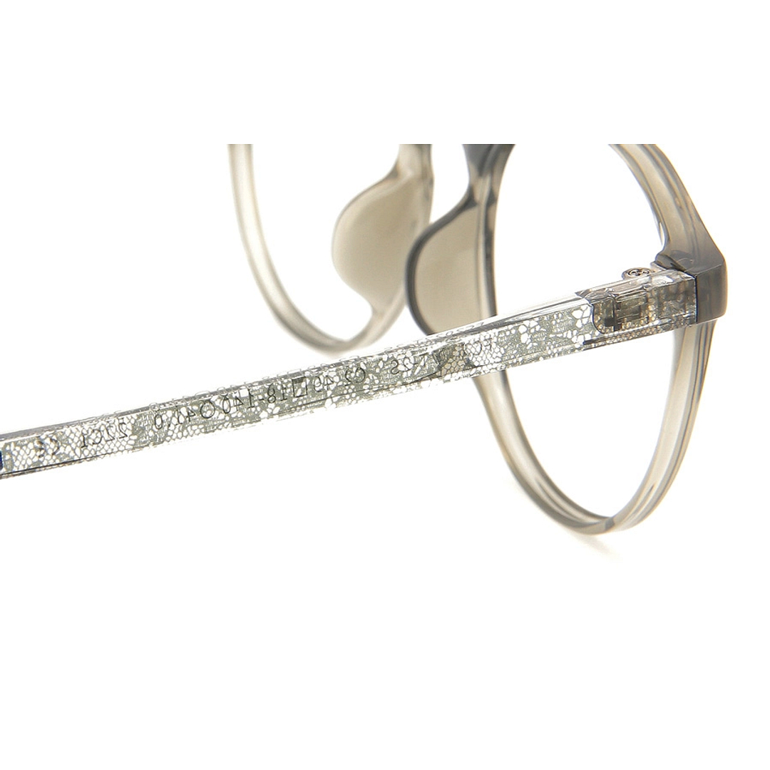 OWNDAYS | ESSENTIAL Crystal Transparent Full Rim Boston left side