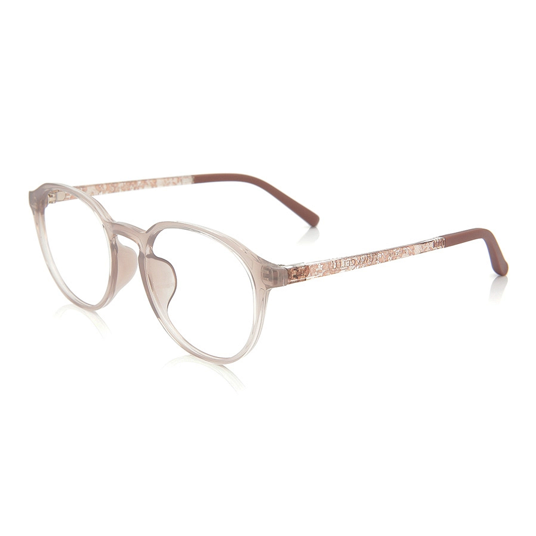 OWNDAYS | ESSENTIAL Tan Brown Full Rim Boston left side