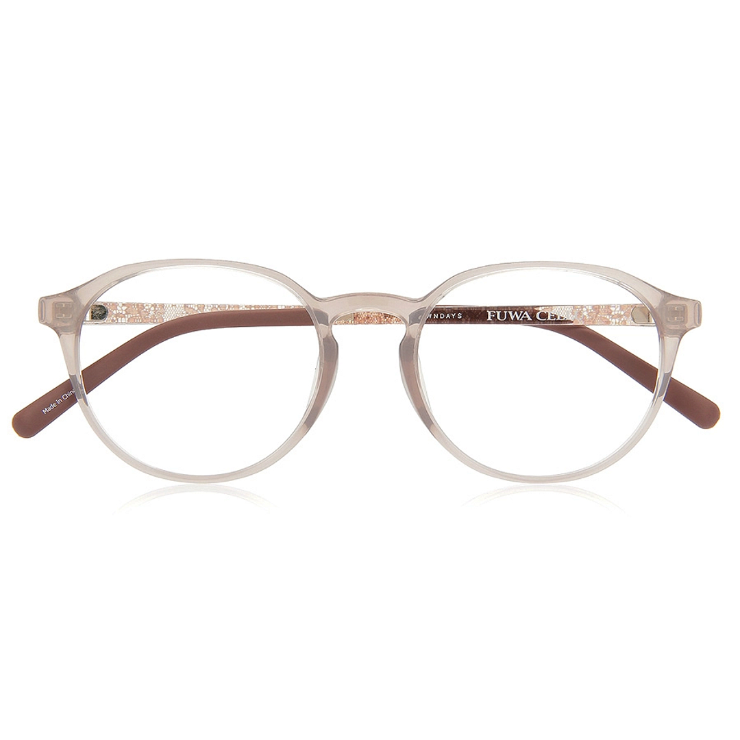 OWNDAYS | ESSENTIAL Tan Brown Full Rim Boston right side