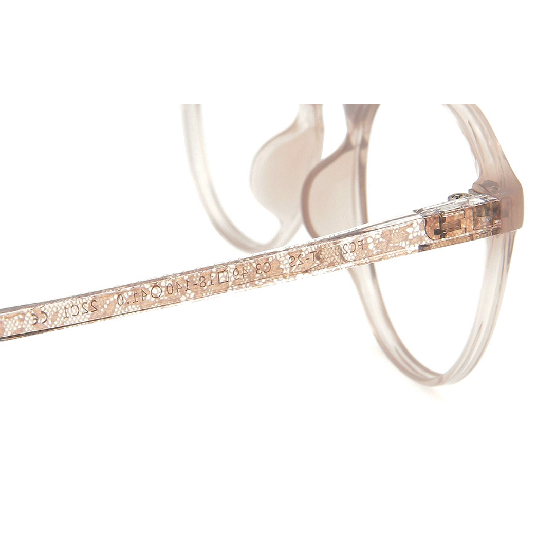 OWNDAYS | ESSENTIAL Tan Brown Full Rim Boston left side