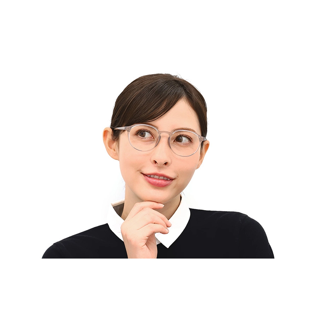 OWNDAYS | ESSENTIAL Tan Brown Full Rim Boston left side