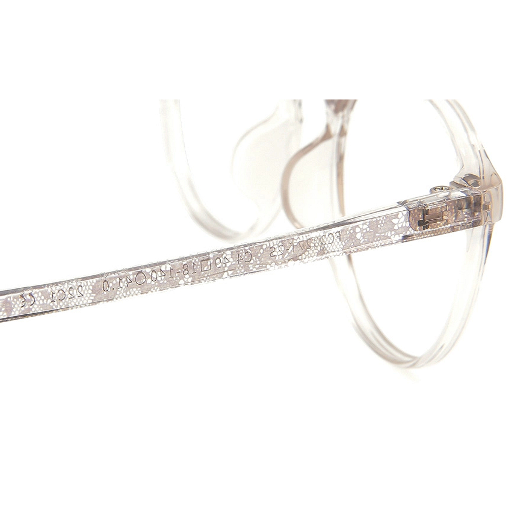 OWNDAYS | ESSENTIAL Light Gray Full Rim Boston left side