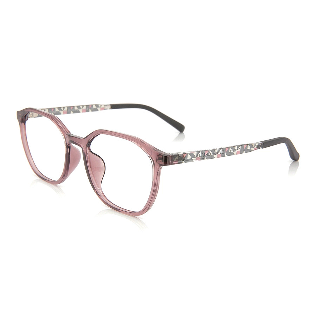 OWNDAYS | ESSENTIAL Purple Full Rim Polygon left side