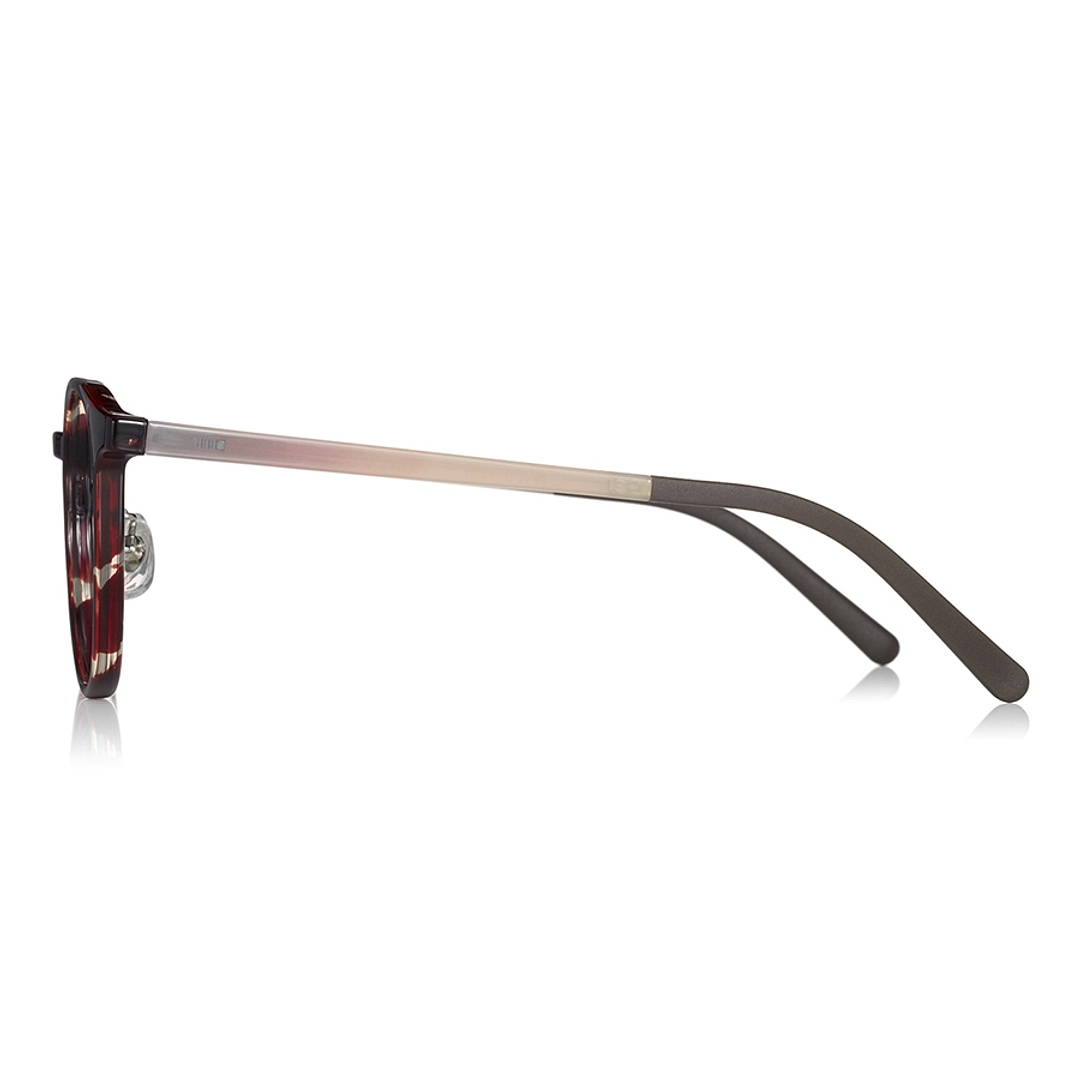 OWNDAYS | ESSENTIAL Light Brown Full Rim Boston left side