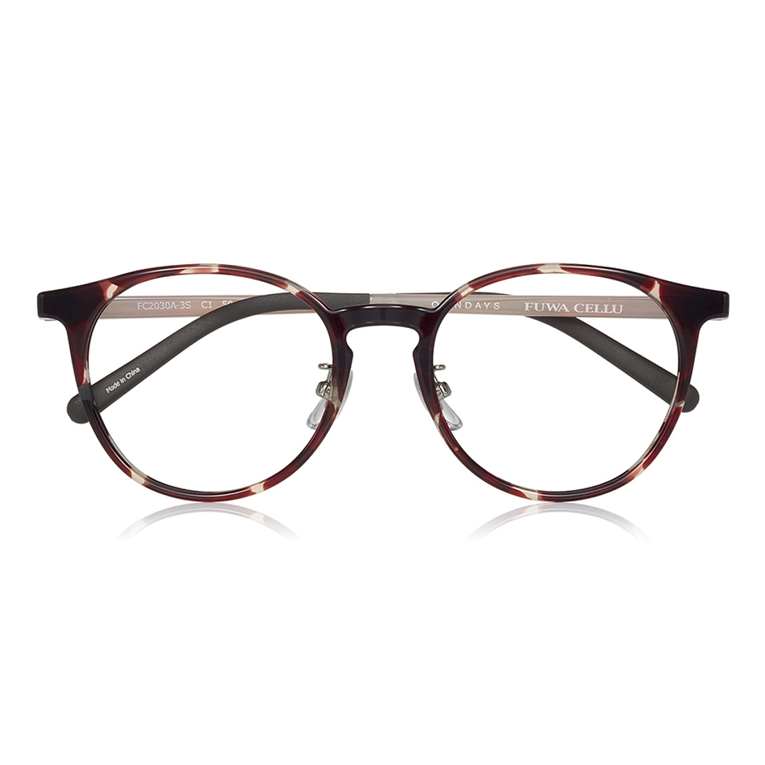 OWNDAYS | ESSENTIAL Light Brown Full Rim Boston right side