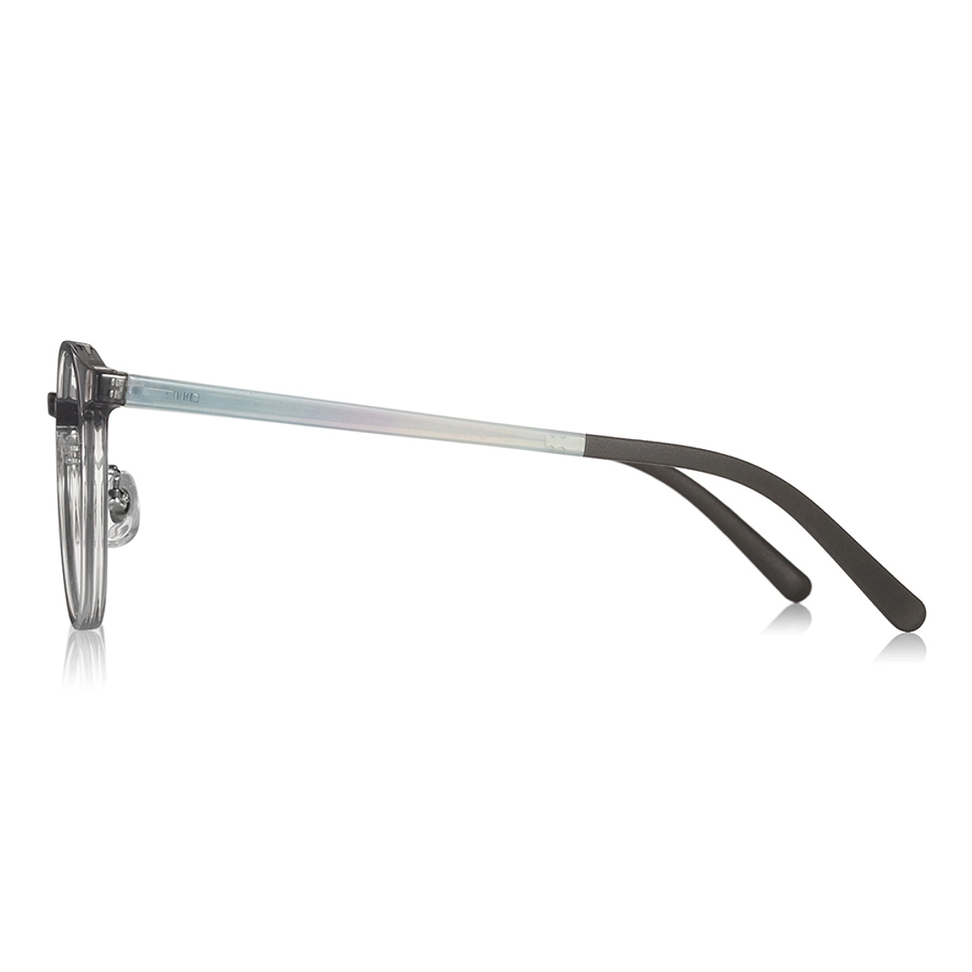 OWNDAYS | ESSENTIAL Light Gray Full Rim Boston left side