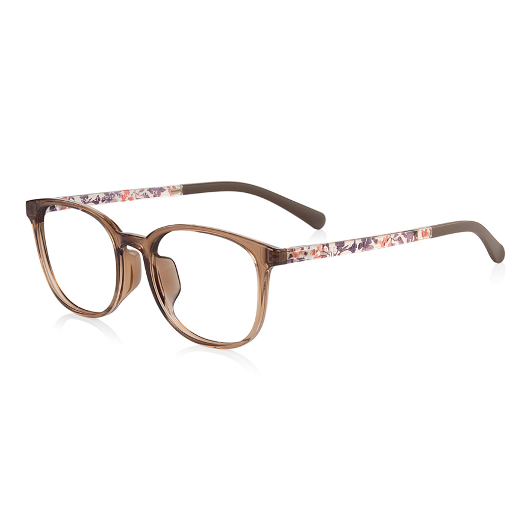 OWNDAYS | ESSENTIAL Light Brown Full Rim Wellington left side