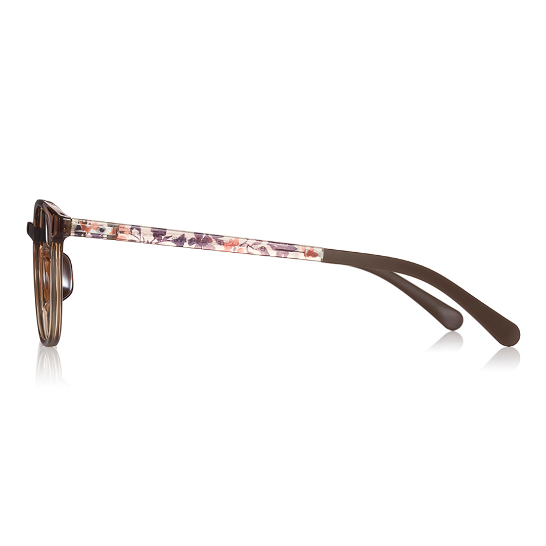 OWNDAYS | ESSENTIAL Light Brown Full Rim Wellington left side