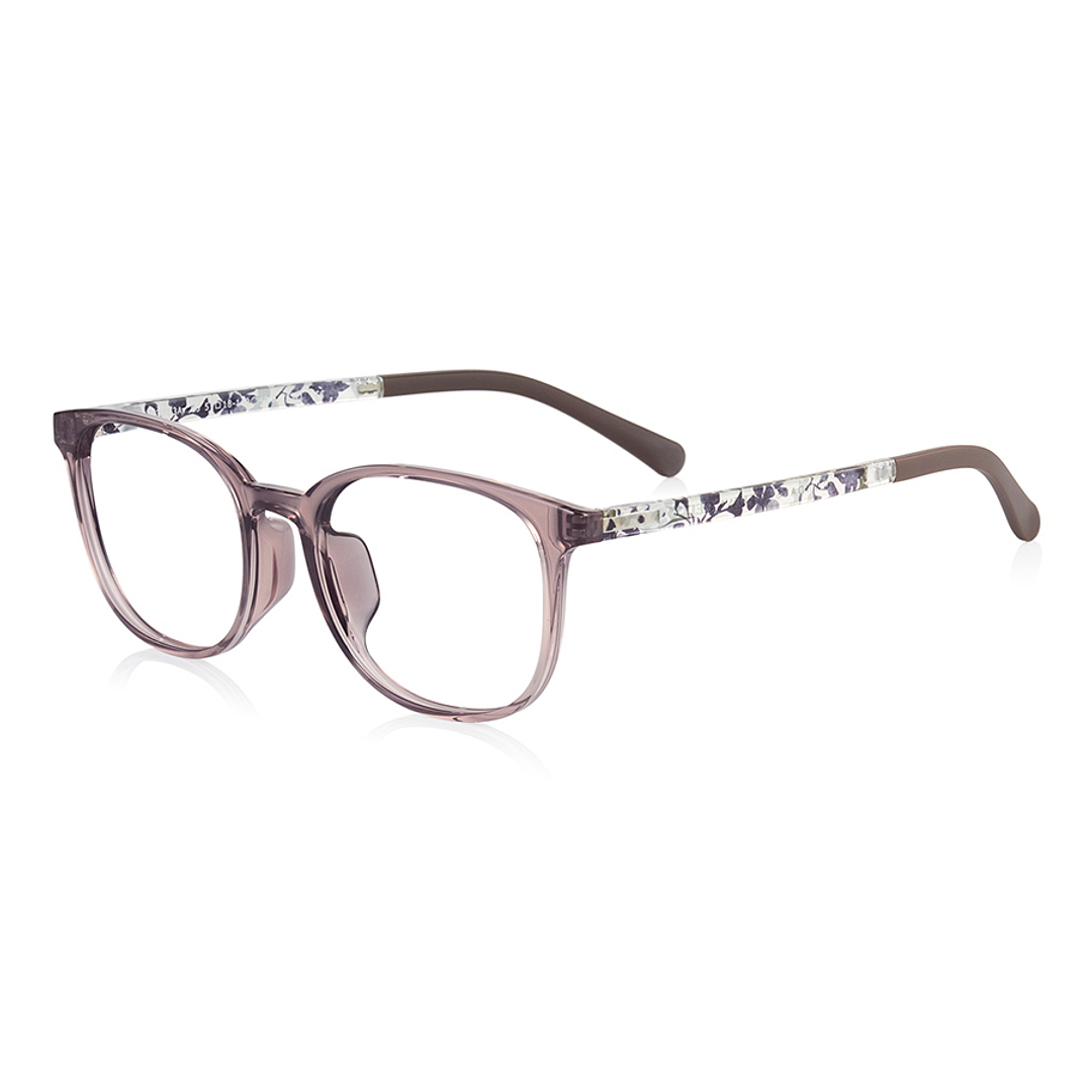 OWNDAYS | ESSENTIAL Crystal Transparent Full Rim Wellington left side
