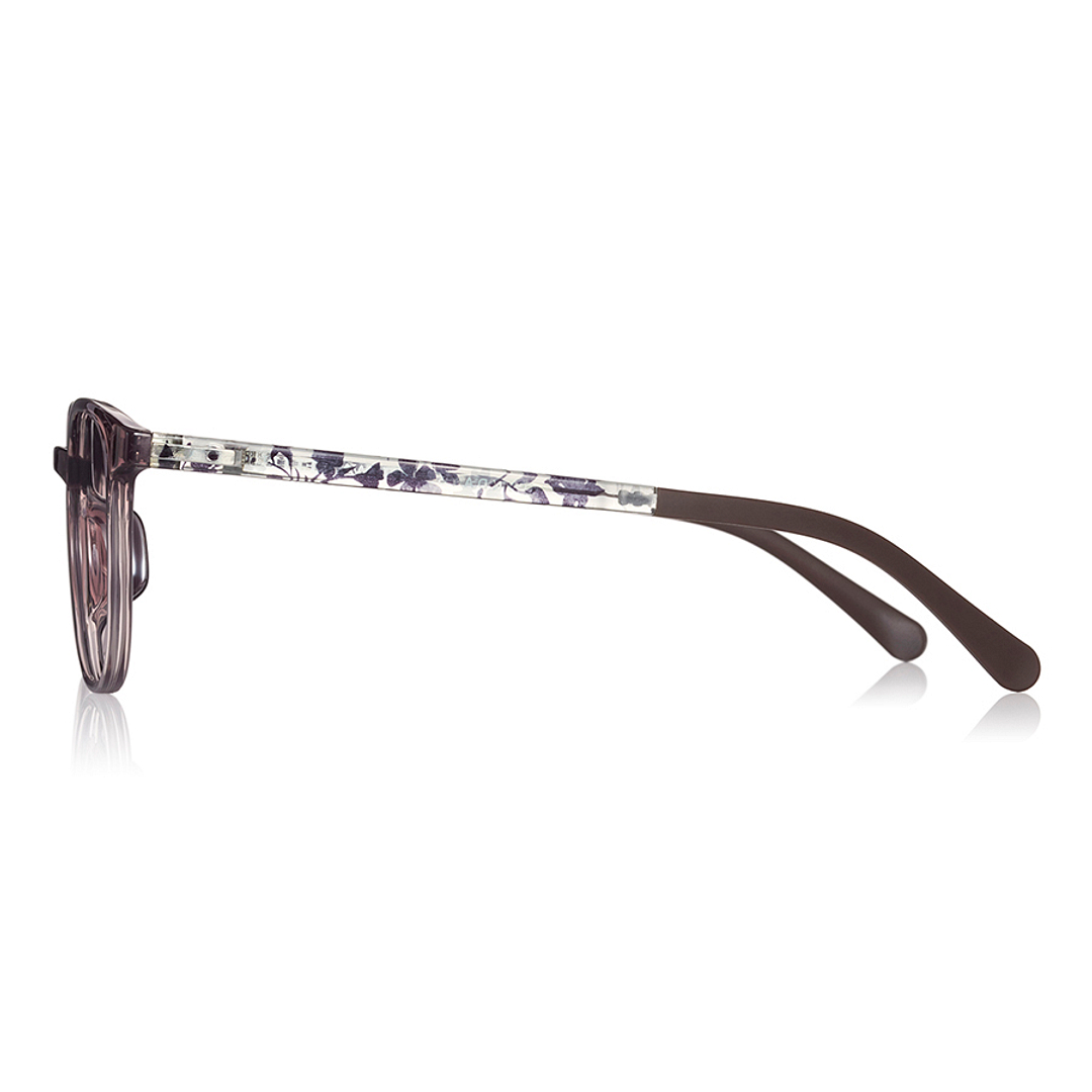 OWNDAYS | ESSENTIAL Crystal Transparent Full Rim Wellington left side
