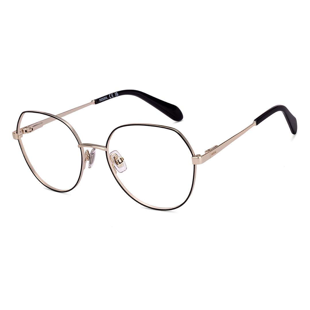 Buy Golden Black Full Rim Round FOSSIL Premium FOS 7170 G-RHL