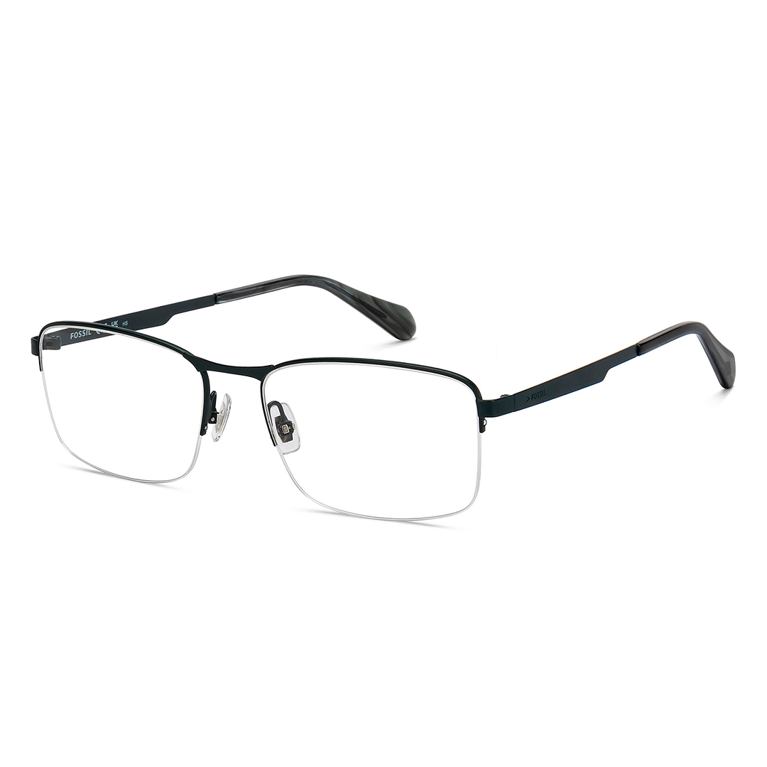 Buy Green Half Rim Rectangle Fossil PREMIUM FOS 7167-DLD