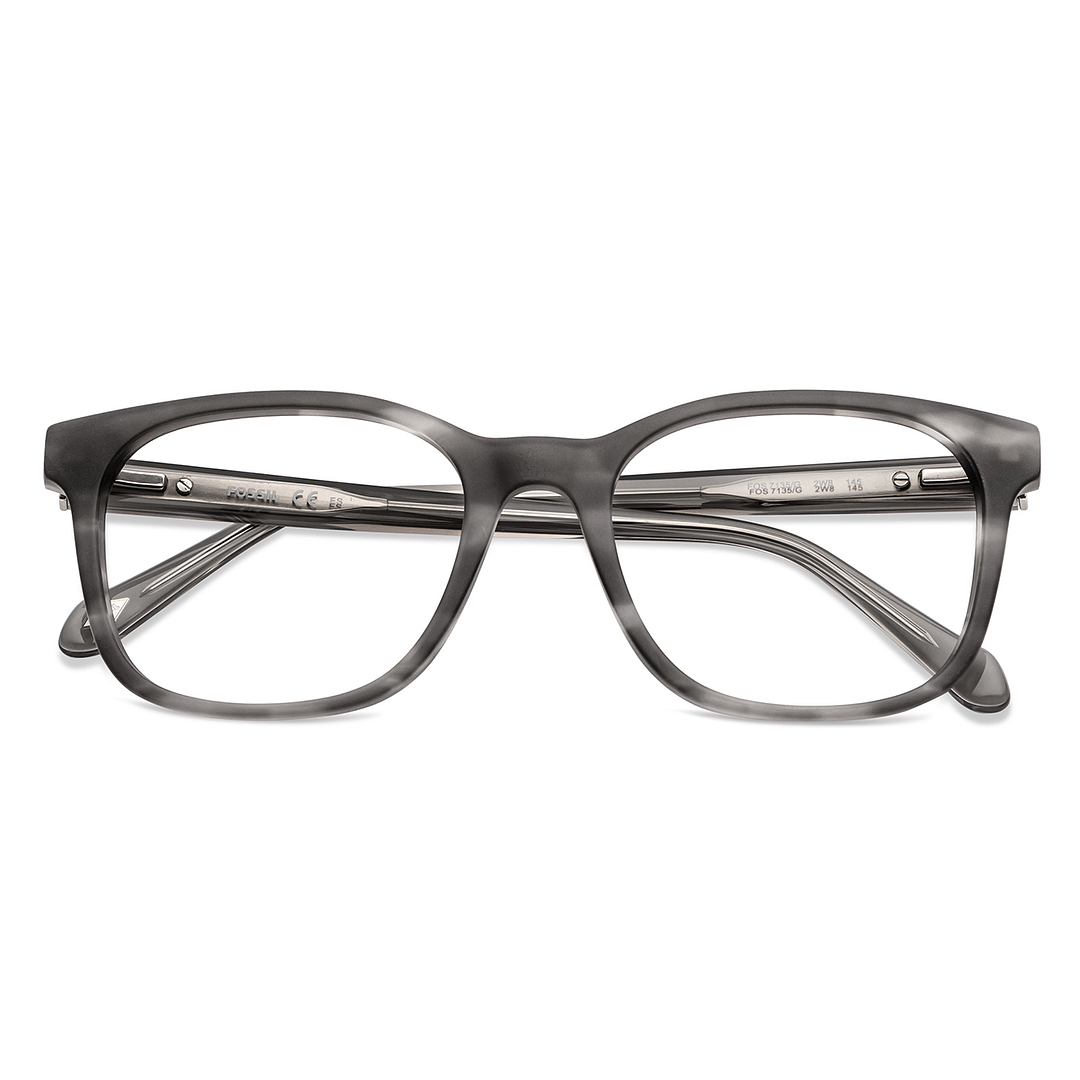 Fossil Light Gray Full Rim Square left side