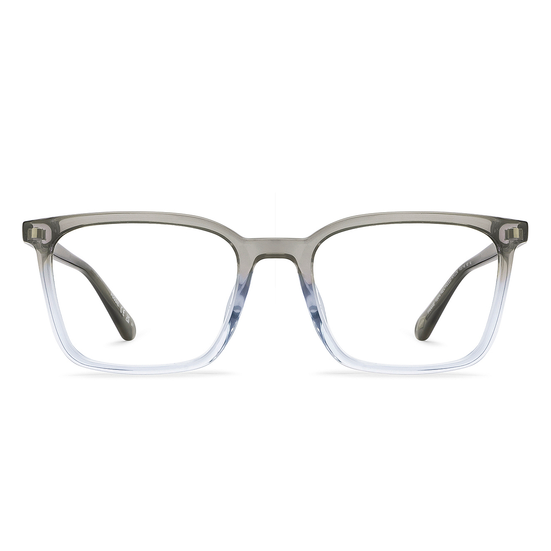 Fossil Gray Transparent Full Rim Square right side