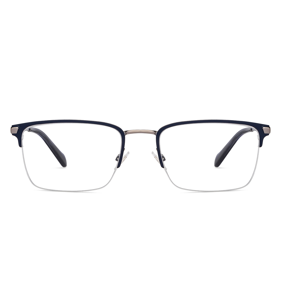 Buy Gunmetal Blue Half Rim Rectangle FOSSIL Vintage FOS7147-PJP