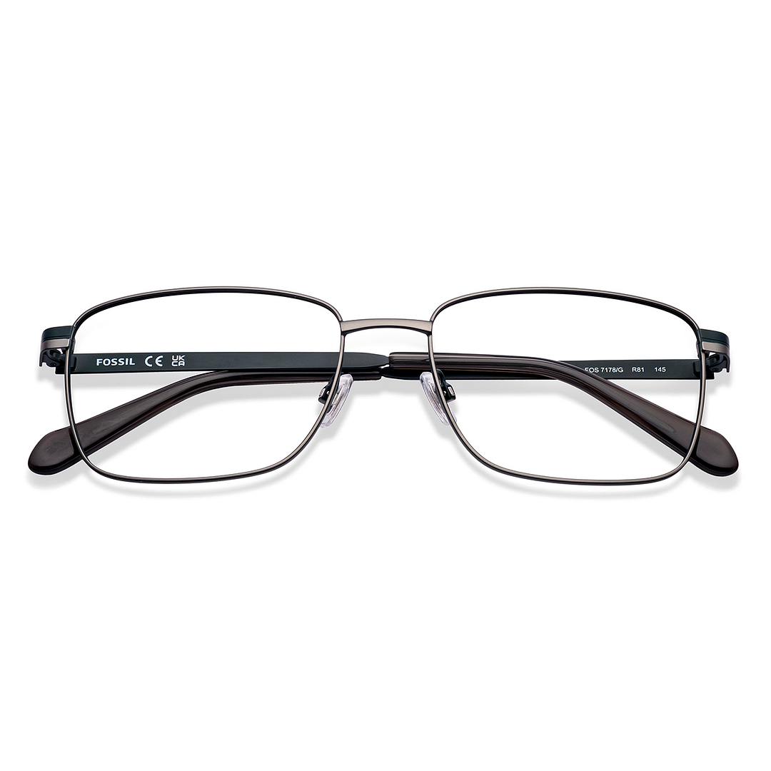 Matte Green Full Rim Square Fossil PREMIUM FOS 7178 G-R81 Eyeglasses